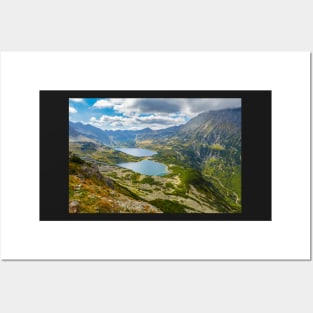 Five Ponds valley scenic landscape in Tatra Mountains Posters and Art